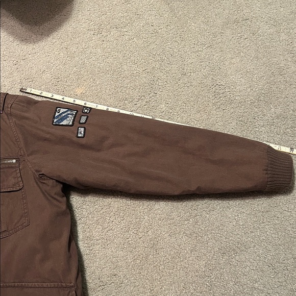 Boys Quicksilver thick lined coat. Dark brown - Picture 9 of 14